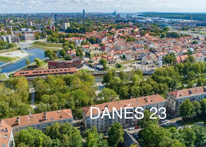 Danes23 - Self Check-in, Free Parking, Park And River View, Oldtown Apartment Klaipeda